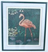 MARK MILLMORE FLAMINGO COLOUR PRINT