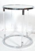 RETRO VINTAGE 20TH CENTURY CHROME SIDE TABLE