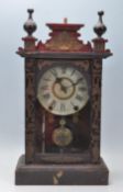 ANTIQUE VICTORIAN CHINOISERIE MANTEL CLOCK