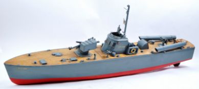 WWII INTEREST - LARGE SCALE MODEL OF MOTOR TORPEDO BOAT PT238