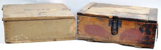 WWII SECOND WORLD WAR ORIGINAL GERMAN AMMO BOXES / CRATES