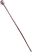 19TH CENTURY ANTIQUE ZULU WAR ERA KNOBKERRIE CLUB