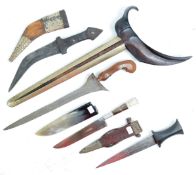 COLLECTION OF X4 ASSORTED ETHNIC AND TRIBAL DAGGERS