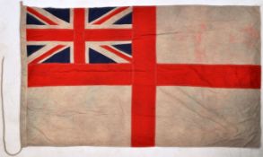 WWII SECOND WORLD WAR LARGE ROYAL NAVY WHITE ENSIGN
