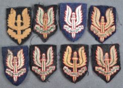 COLLECTION OF WWII SECOND WORLD WAR TYPE SAS PATCHES