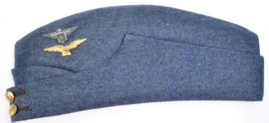 WWII INTEREST ' FREE FRANCE ' BADGED FORAGE CAP