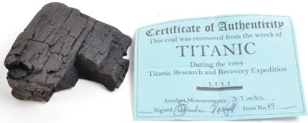 RMS TITANIC - ORIGINAL RECOVERED COAL FROM 1994 EXPEDITION