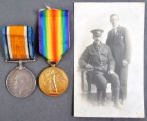 WWI FIRST WORLD WAR MEDAL PAIR - PRIVATE IN ROYAL FUSILIERS