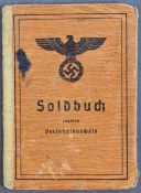 ORIGINAL WWII SECOND WORLD WAR NAZI THIRD REICH SOLDIER'S SOLDBUCH