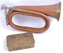 WWI FIRST WORLD WAR PRINCESS MARY GIFT TIN & BUGLE