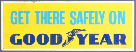 GOODYEAR - ORIGINAL VINTAGE GARAGE METAL ADVERTISING SIGN