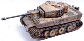 WWII SECOND WORLD WAR 1/16 SCALE MODEL OF OTTO CARIUS'S TIGER TANK