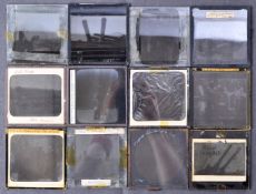 ANTIQUE C1900 MILITARY / NAVAL RELATED GLASS MAGIC LANTERN SLIDES