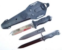 YUGOSLAVIAN M56 BAYONET AND A JAPANESE DIVING KNIFE