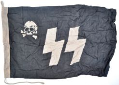 WWII SECOND WORLD WAR RELATED GERMAN SS RECOGNITION FLAG