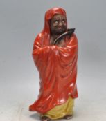 19TH CENTURY MEIJI PERIOD JAPANESE KUTANI DATUMA MONK FIGURINE