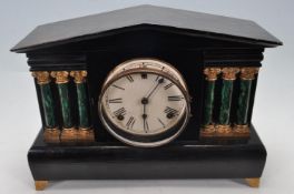 VINTAGE 20TH CENTURY MANTEL CLOCK OF ARCHITECTURAL FORM