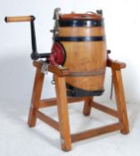 20TH CENTURY OAK CHURN AND STAND BY WAIDE AND SONS LTD