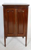 20TH CENTURY EDWARDIAN MAHOGANY HALL CABINET