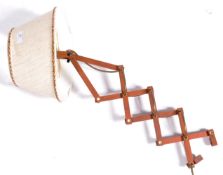 RETRO VINTAGE MID CENTURY DANISH TEAK WOOD SCISSOR LAMP