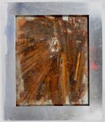 LARGE MID CENTURY MIXED MEDIA INDUSTRIAL PAINTING