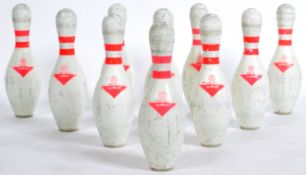 AMF AMFLITE II - BOXED SET OF 10 AMERICAN BOWLING PINS