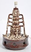 WEST GERAM LARGE FAT LAVA DRIP GLAZE CERAMIC LAMP LIGHT