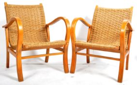 VROOM & DREESMAN PAIR OF DANISH MID CENTURY ARMCHAIRS