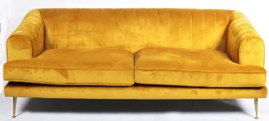 RETRO VINTAGE ART DECO REVIVAL SHELL FORM SOFA SETTEE