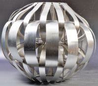 RETRO VINTAGE BRUSHED STEEL CEILING LIGHT SHADE