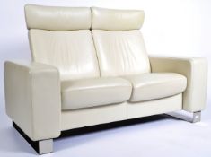 EKORNES STRESSLESS ARION TWO SEATER RECLINING SOFA