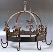 ANTIQUE STYLE HANGING RUSTIC IRON CHANDELIER LIGHT FIXTURE