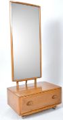 LUCIAN ERCOLANI - ERCOL WINDSOR BEECH AND ELM CHEVAL MIRROR