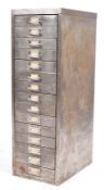 MID CENTURY INDUSTRIAL MULTI DRAWER FILING CABINET