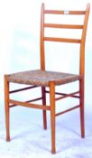 GIO PONTI SUPERLEGGERA STYLE BEECH FRAMED CHAIR