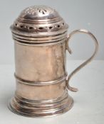 SILVER SUGAR SHAKER HALLMARKED FOR SHEFFIELD.