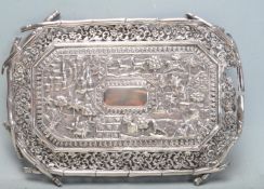 VINTAGE 20TH CENTURY INDIAN SILVER STAND