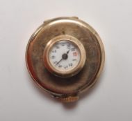 EDWARDIAN 9CT GOLD BUTTON HOLE WATCH