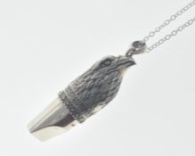 STAMPED 925 SILVER EAGLE PENDANT NECKALCE.