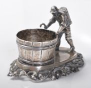 ANTIQUE SILVER MATCHSTICK HOLDER