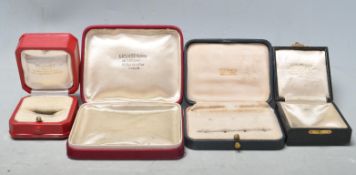 COLLECTION OF ANTIQUE JEWELLERY BOXES.