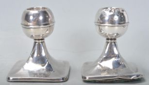 PAIR OF MATCHING SILVER HALLMARKED CANDLESTICKS.