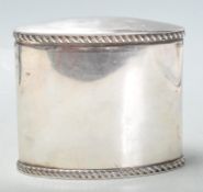 1896 VICTORIAN SILVER HALLMARKED TEA CADDY