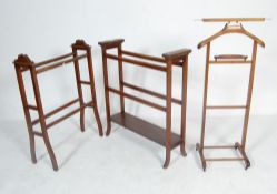 VICTORIAN MAHOGANY TOWEL RAIL