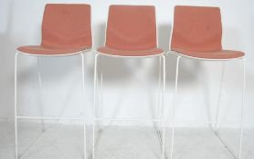 THREE CONTEMPORARY STACKING BAR STOOLS / CHAIRS BY DANISH STRAND HVASS