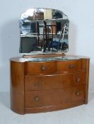 1950’S ART DECO STYLE WALNUT DRESSING TABLE
