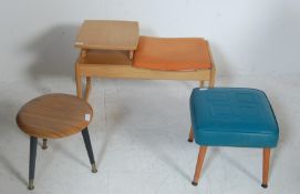 RETRO VINTAGE LATE 20TH CENTURY ASH TELEPHONE