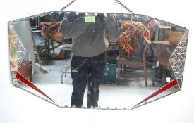 ART DECO WALL HANGING MIRROR