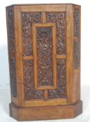 VICTORIAN CARVED OAK UMBRELLA STAND.