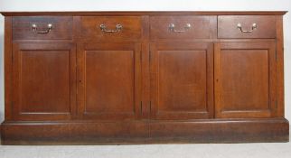 19TH CENTURY VICTORIAN OAK CREDENZA